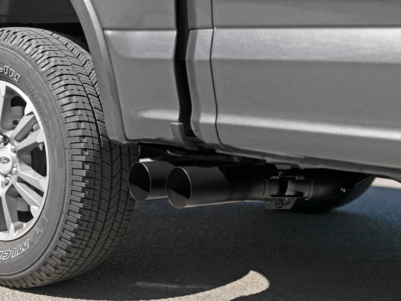 aFe Rebel DPF-Back 409 SS Exhaust System w/Dual Black Tips 18-20 Ford F-150 V6 3.0L (td)