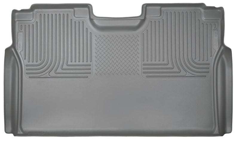 Husky Liners 15-22 Ford F-150 SuperCrew Cab WeatherBeater Grey 2nd Seat Floor Liner