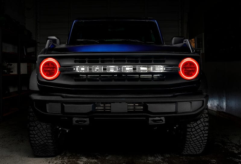 Oracle 2021-2023 Ford Bronco Base Headlight LED Halo Kit - ColorSHIFT - w/ Simple Controller