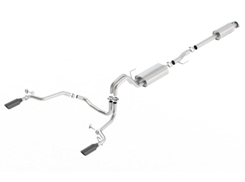 Borla 15-20 Ford F-150 2.7L/ 3.5L EcoBoost/ 5.0L V8 Rear Exit S-Type Catback Exhaust Black Chrome