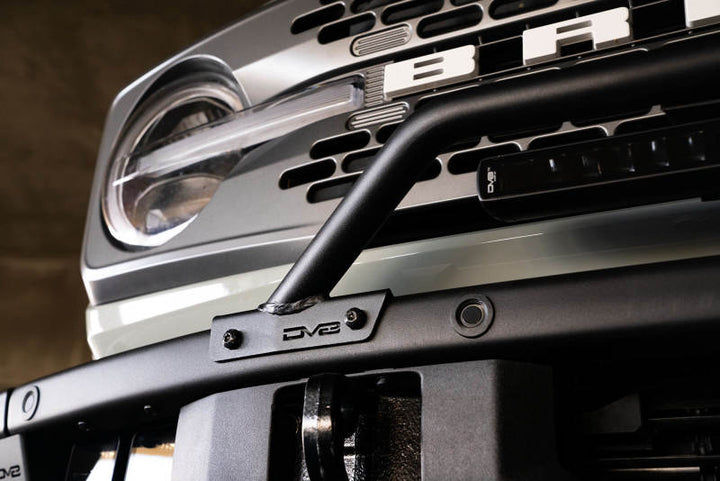 DV8 Offroad 2021-2023 Ford Bronco (Not For Factory Plastic Bumper) Factory Bumper Bull Bar - Black