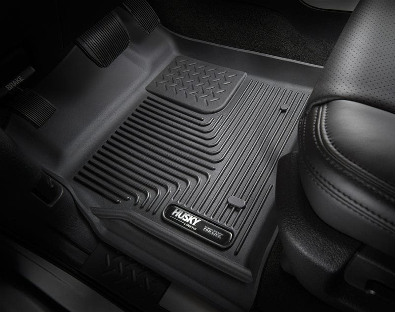 Husky Liners 15-22 Ford F-150 SuperCrew X-Act Contour Black 2nd Seat Floor Liners (Full Coverage)