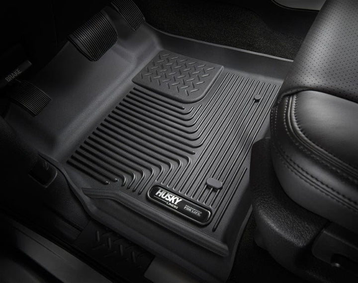 Husky Liners 15-22 Ford F-150 SuperCrew X-Act Contour Black 2nd Seat Floor Liners (Full Coverage)