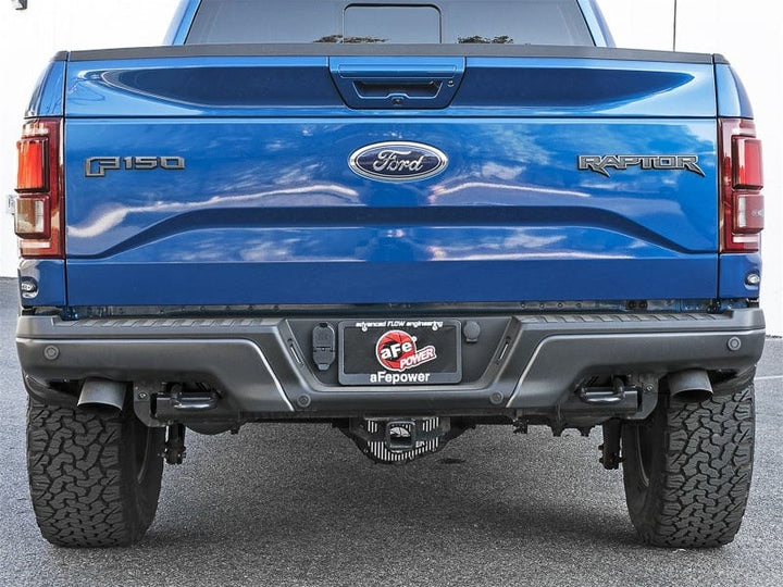 aFe MACH Force-Xp Cat-Back Exhaust w/Dual Hi-Tuck Tips Black 17-20 Ford F-150 Raptor V6-3.5L (tt)