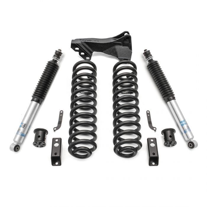 ReadyLift - 2.5" Coil Spring Front Lift Kit w/ Bilstein Shocks & Front Track Bar Bracket - Ford Superduty 2017-2022