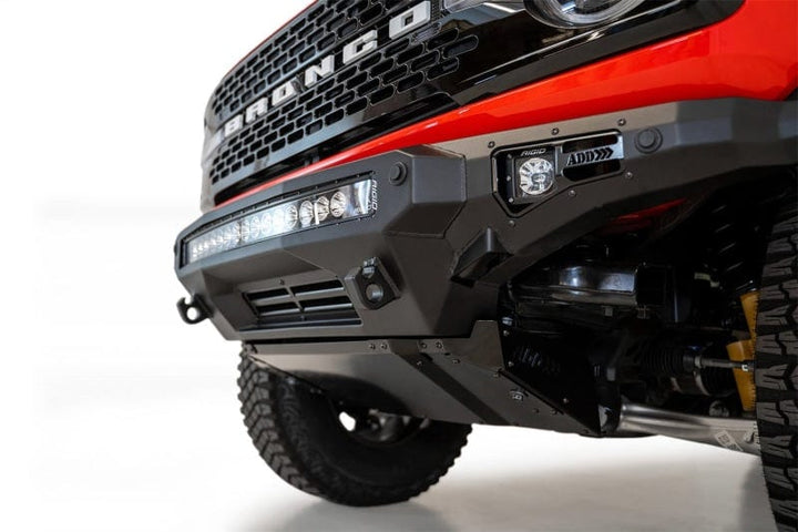Addictive Desert Designs 2021-2023 Ford Bronco Stealth Fighter Front Bumper Skid Plate Kit