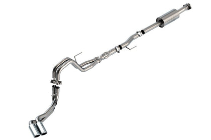 Borla F-150 2021-2022 5.0L 4DR CC SB EC STB LARIAT/KR/PLATINUM/LTD 3/2.25 DSE Cat-Back ATAK CHR Tips