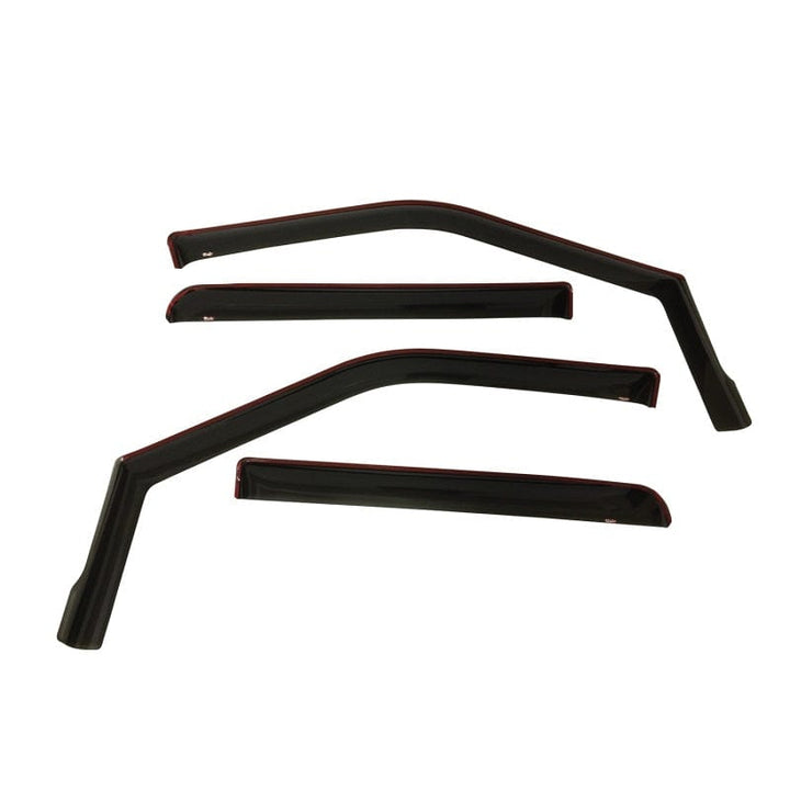 Westin 2015-2022 Ford F-150 SuperCrew Wade In-Channel Wind Deflector 4pc - Smoke