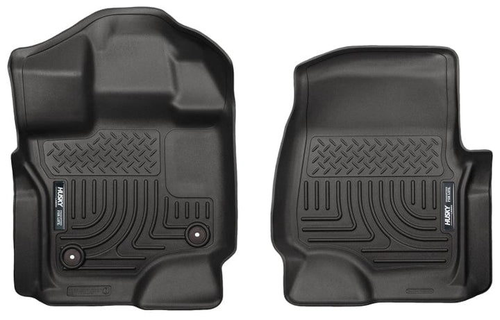 Husky Liners 15-22 Ford F-150 Super/Super Crew Cab WeatherBeater Black Front Floor Liners