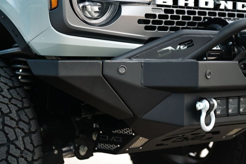 DV8 Offroad 2021-2023 Ford Bronco Modular Front Bumper Winch Capable w/ Auxiliary Light Mounts