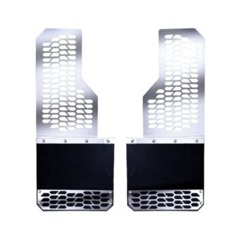 Putco 15-22 Ford F-150 - Set of 2 Mud Skins - Polished SS w/ Hex Shield