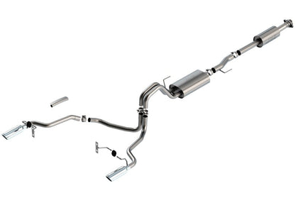 Borla F-150 2021-2022 2.7L/3.5L 4DR CC SB EC STB LARI/KING R/PLINUM/LTD 3/2.25 SRE CB Touring CHR Tips