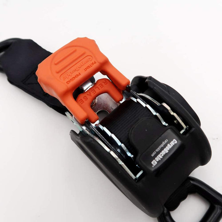 Buckle F111640 Mini G3 Retractable Ratchet Tie-Down with Dual S-Hooks, 2-Pack
