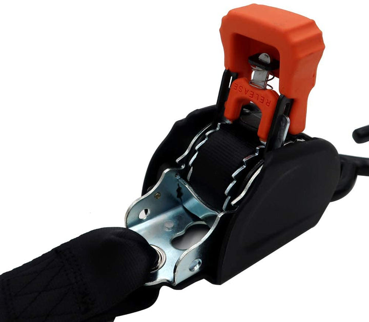 Buckle F111640 Mini G3 Retractable Ratchet Tie-Down with Dual S-Hooks, 2-Pack
