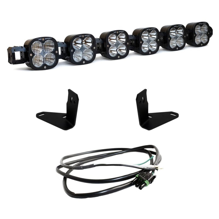 Baja Designs 2021-2023 Ford Bronco 6 XL Linkable Light Bar Kit Steel Bumper Mount w/Upfitter