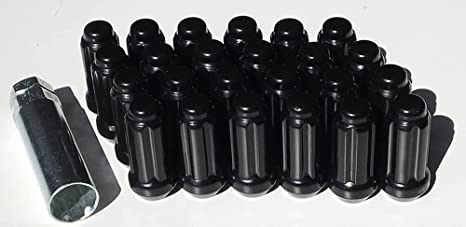 14X1.5 BLACK LUG NUT SET