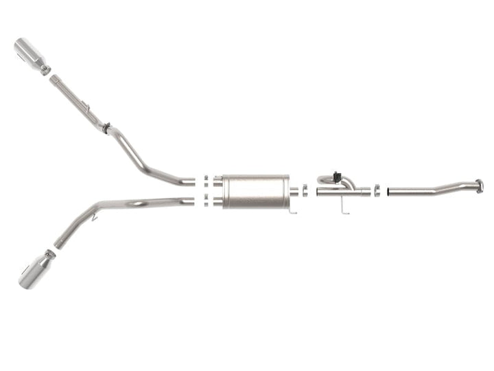 aFe Gemini XV 3in 304 SS Cat-Back Exhaust 15-22 Ford F-150 V6 2.7L/3.5 w/ Polished Tips