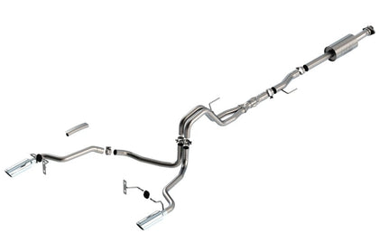 Borla F-150 2021-2022 5.0L 4DR CC SB EC STB LARIAT/KR/PLATINUM/LTD 3/2.25 SRE Cat-Back ATAK CHR Tips