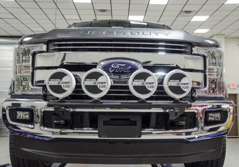 N-Fab Light Bar 2017-2022 Ford Raptor - Gloss Black - Light Tabs