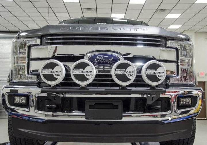 N-Fab Light Bar 2017-2022 Ford Raptor - Gloss Black - Light Tabs