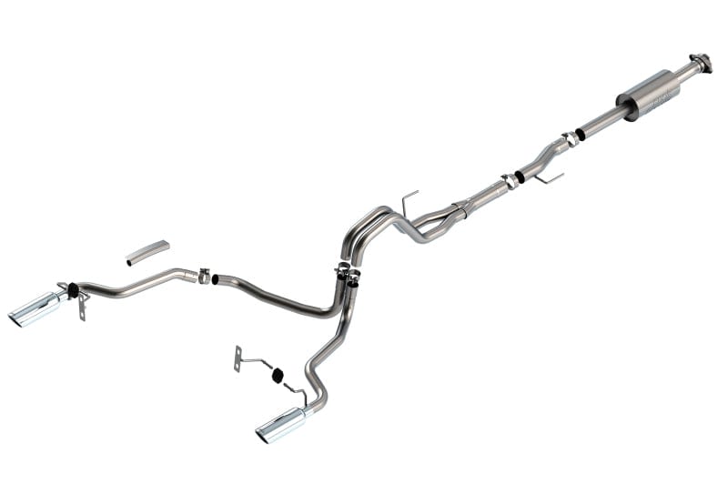 Borla F-150 2021-2022 2.7L/3.5L 4DR CC SB EC STB LARI/KING R/PLINUM/LTD 3/2.25 SRE CB S-Type CHR Tips