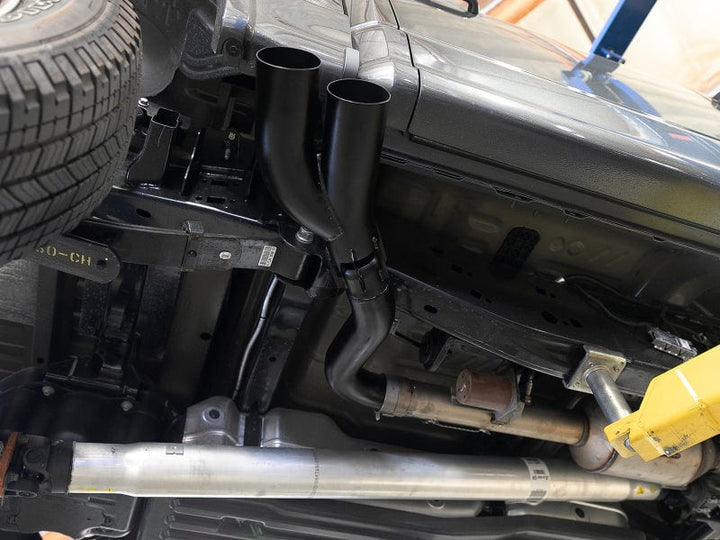 aFe Rebel DPF-Back 409 SS Exhaust System w/Dual Black Tips 18-20 Ford F-150 V6 3.0L (td)