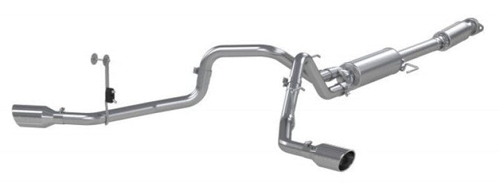 MBRP 2021-2022 Ford F150 2.7L/3.5L/5.0L 3in Aluminized Steel Cat-Back 2.5in Dual Split Side Exhaust