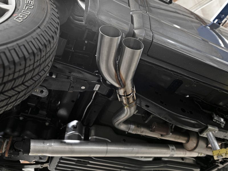 aFe Rebel DPF-Back 409 SS Exhaust System w/Dual Polished Tips 18-20 Ford F-150 V6 3.0L (td)