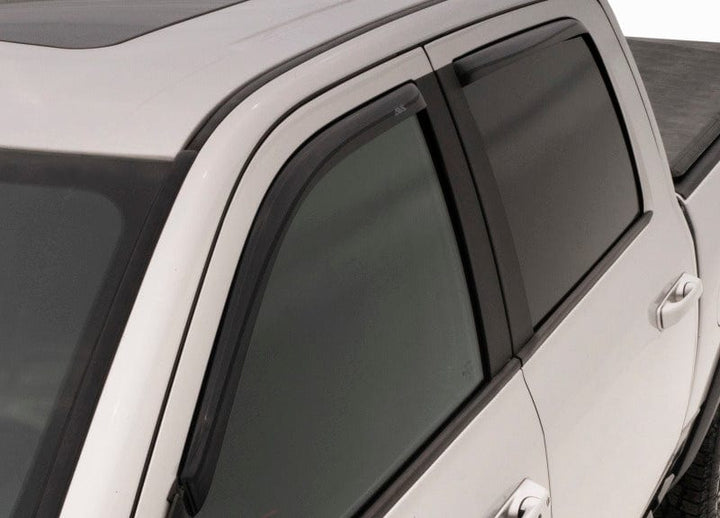 AVS 17-22 Ford F-250 Super Duty Supercab Ventvisor Front & Rear Window Deflectors 4pc - Smoke