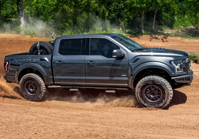 N-Fab RKR Rails 2019-2022 Ford Ranger Crew Cab All Beds - Cab Length - Tex. Black