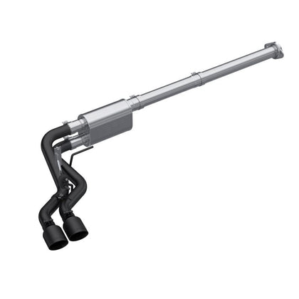 MBRP 2021-Current Ford F-150 2.7L EcoBoost / 3.5L EcoBoost / 5.0L 3in Cat Back Single Side Exit Black