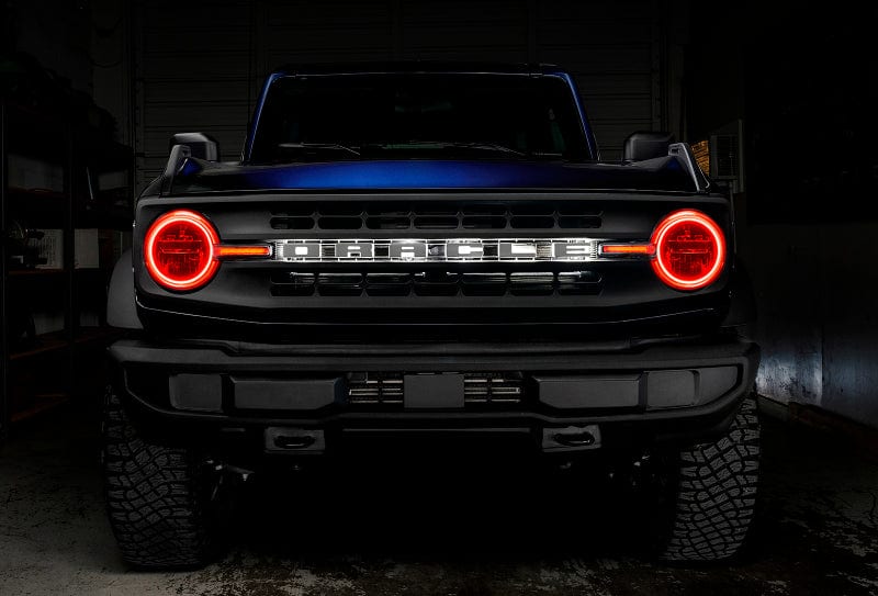 Oracle 2021-2023 Ford Bronco Headlight Halo Kit w/DRL Bar - Base Headlights ColorSHIFT