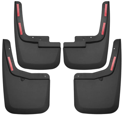 Husky Liners 2015-2020 Ford F-150 w/ OE Fender Flares Front and Rear Mud Guards - Black
