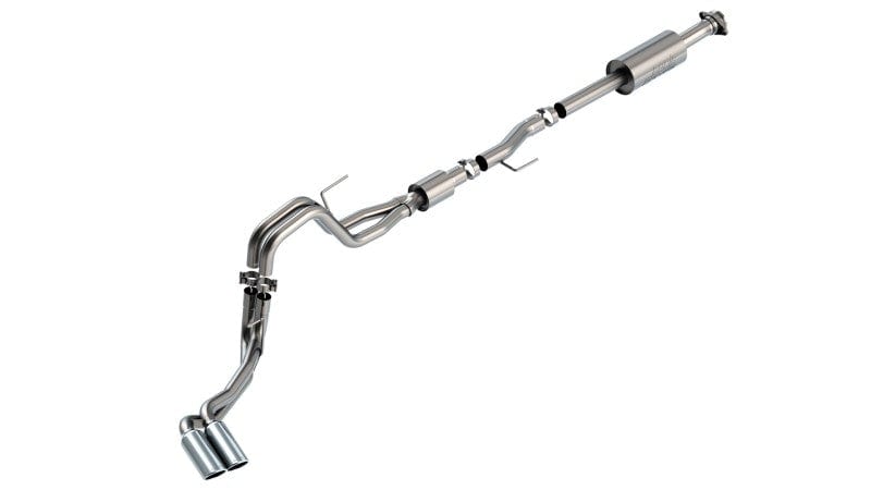 Borla F-150 2021-2022 5.0L 4DR CC SB EC STB LARIAT/KR/PLATINUM/LTD 3/2.25 DSE Cat-Back S-Type CHR Tips