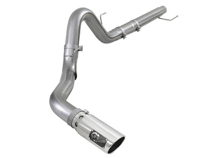 aFe Large Bore-HD 4in 409 SS DPF-Back Exh 18-21 Ford F-150 V6-3.0L (td) w/ Polished Tip