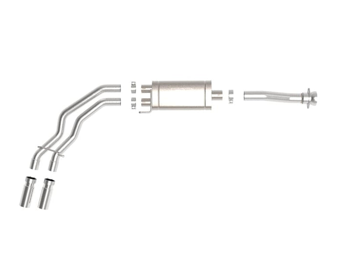 aFe Rebel 3in 409 SS Cat-Back Exhaust 2021-2022 Ford F-150 V6 2.7L/3.5L (tt)/V8 5.0L w/ Polished Tips