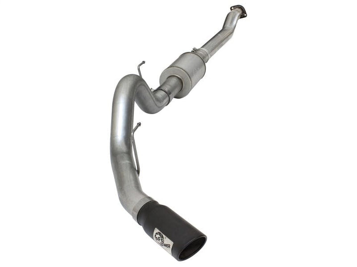 aFe Atlas Exhausts 4in Cat-Back Aluminized Steel Exhaust Sys 2015-2020 Ford F-150 V6 3.5L (tt) Black Tip