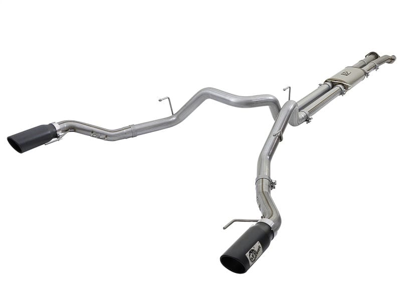 aFe MACHForce XP 3in 409-SS Exhaust Cat-Back 2017-2020 Ford F-150 Raptor V6-3.5L (tt) w/ Black Tip