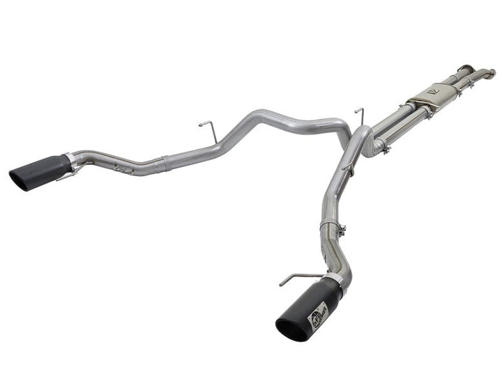 aFe MACHForce XP 3in 409-SS Exhaust Cat-Back 2017-2020 Ford F-150 Raptor V6-3.5L (tt) w/ Black Tip