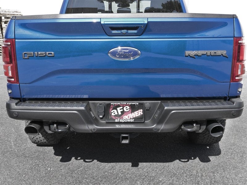aFe MACH Force-Xp 3in to 3-1/2in 304 SS Cat-Back Exhaust w/Black Tip 17-20 Ford F-150 Raptor V6 3.5L