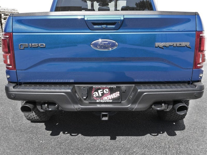 aFe MACH Force-Xp 3in to 3-1/2in 304 SS Cat-Back Exhaust w/Black Tip 17-20 Ford F-150 Raptor V6 3.5L