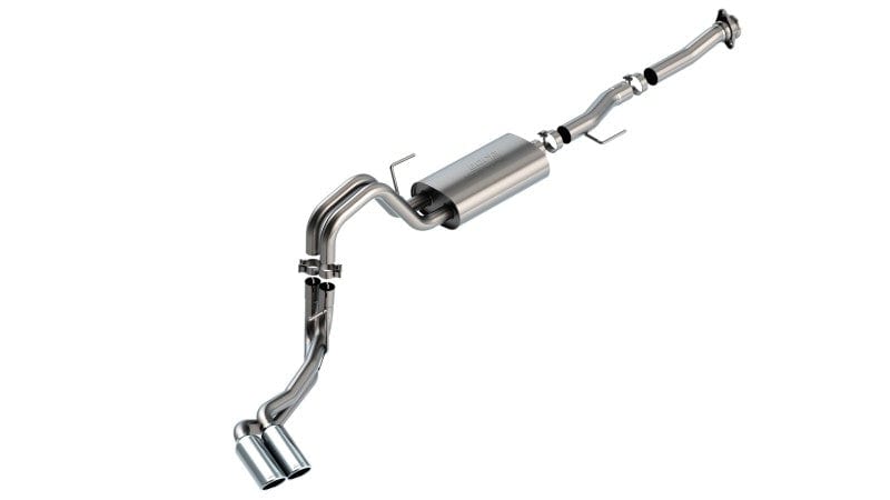 Borla F-150 2021-2022 5.0L 2DR RC SB (122.8 WB) XL, XLT 3/2.25 DSE Cat-Back S-Type Chrome Tips