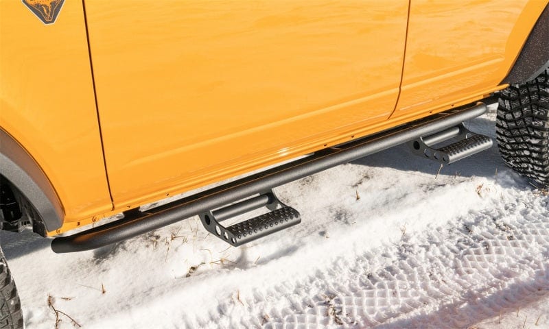 N-Fab 2021-2023 Ford Bronco 2 dr Gas SRW RKR Step System - Wheel 2 Wheel - 1.75in - Tex. Black