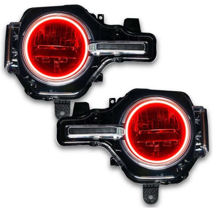 Oracle 2021-2023 Ford Bronco Base Headlight LED Halo Kit - ColorSHIFT - w/ Simple Controller