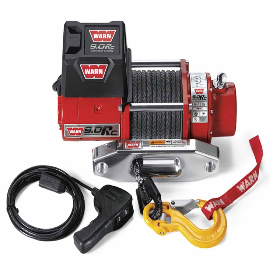 Warn 71550 12 Volt 9000 LB Cap 50 Ft Synthetic Rope Hawse Fairlead