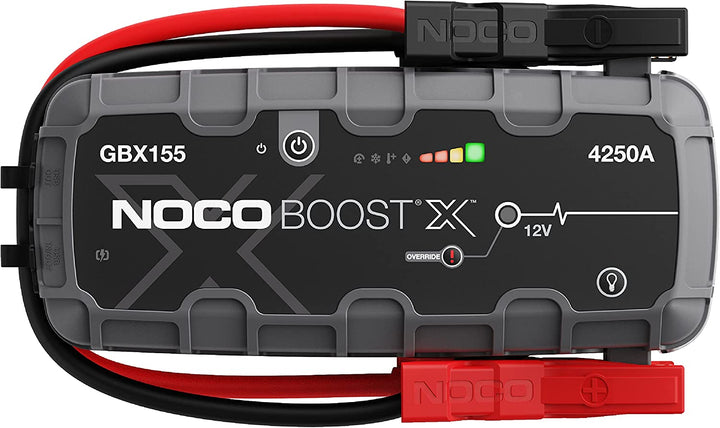 NOCO Boost X GBX155 4250A 12V UltraSafe Portable Lithium Jump Starter, Car Battery Booster Pack, USB-C Powerbank Charger, And Jumper Cables For Up To 10.0-Liter Gas And 8.0-Liter Diesel Engines , Gray