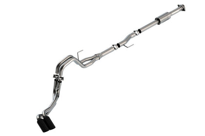 Borla F-150 2021-2022 2.7L/3.5L 4DR CC SB EC STB LARI/KING R/PLINUM/LTD 3/2.25 DSE CB AK BLK CHR Tips