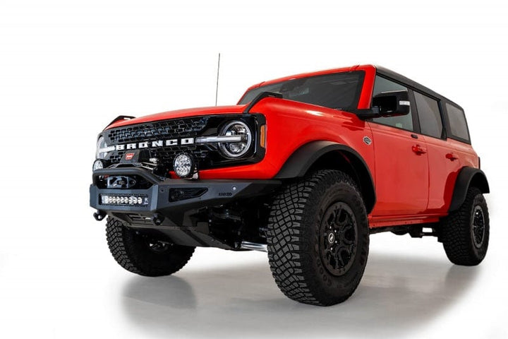 Addictive Desert Designs 2021-2023 Ford Bronco Rock Fighter Front Bumper - Hammer Black