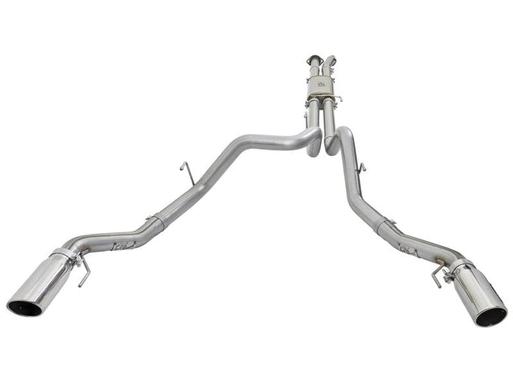 aFe MACHForce XP Exhaust Cat-Back SS-409 2017-2020 Ford F-150 Raptor V6-3.5L (tt) w/ Polished Tips