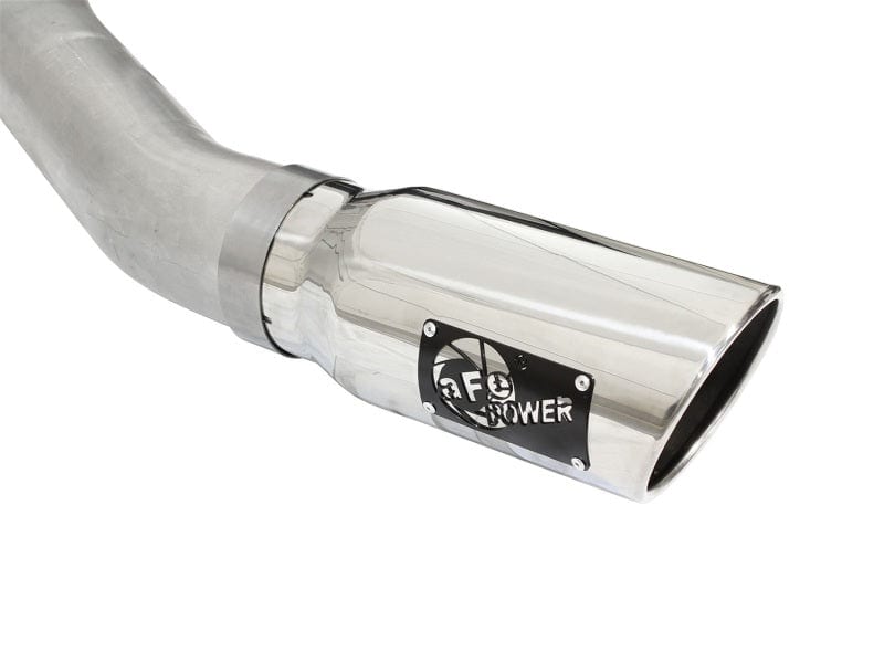 aFe Atlas Exhausts 4in Cat-Back Aluminized Steel Exhaust 2015-2020 Ford F-150 V6 3.5L (tt) Polished Tip
